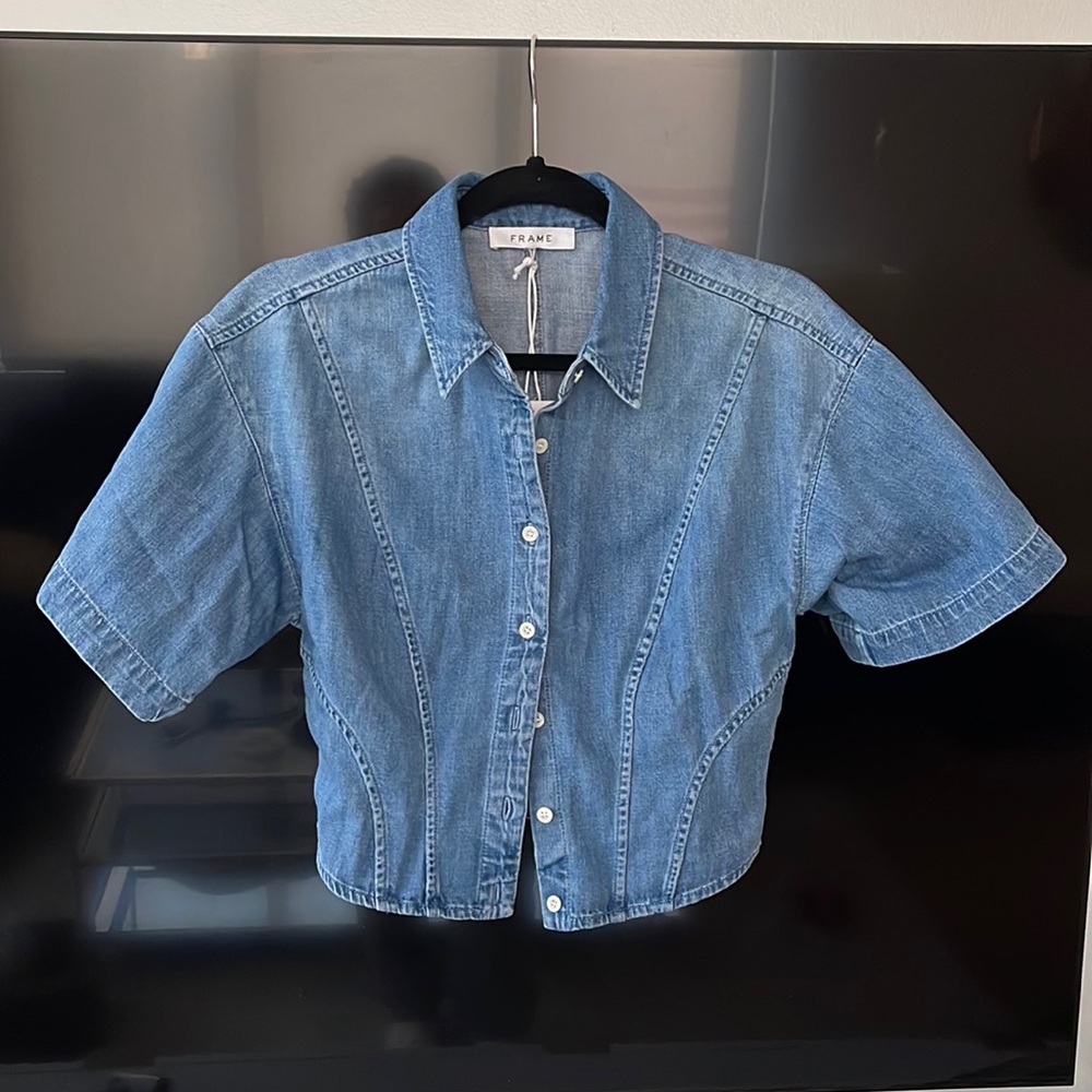 NWT FRAME Denim Blouse